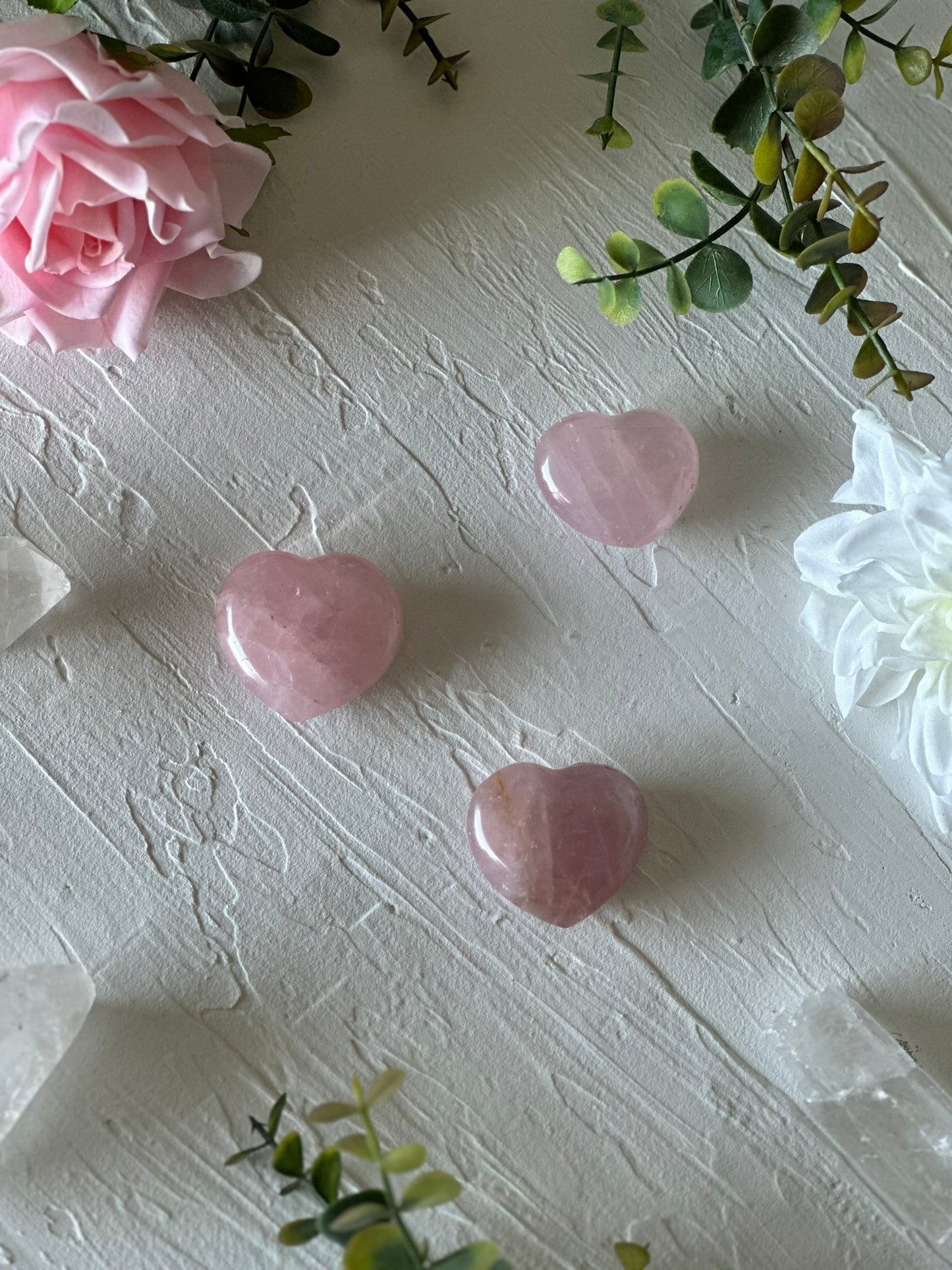 Rose Quartz Hearts