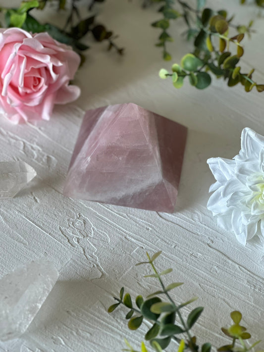 Rose Quartz Pyramid